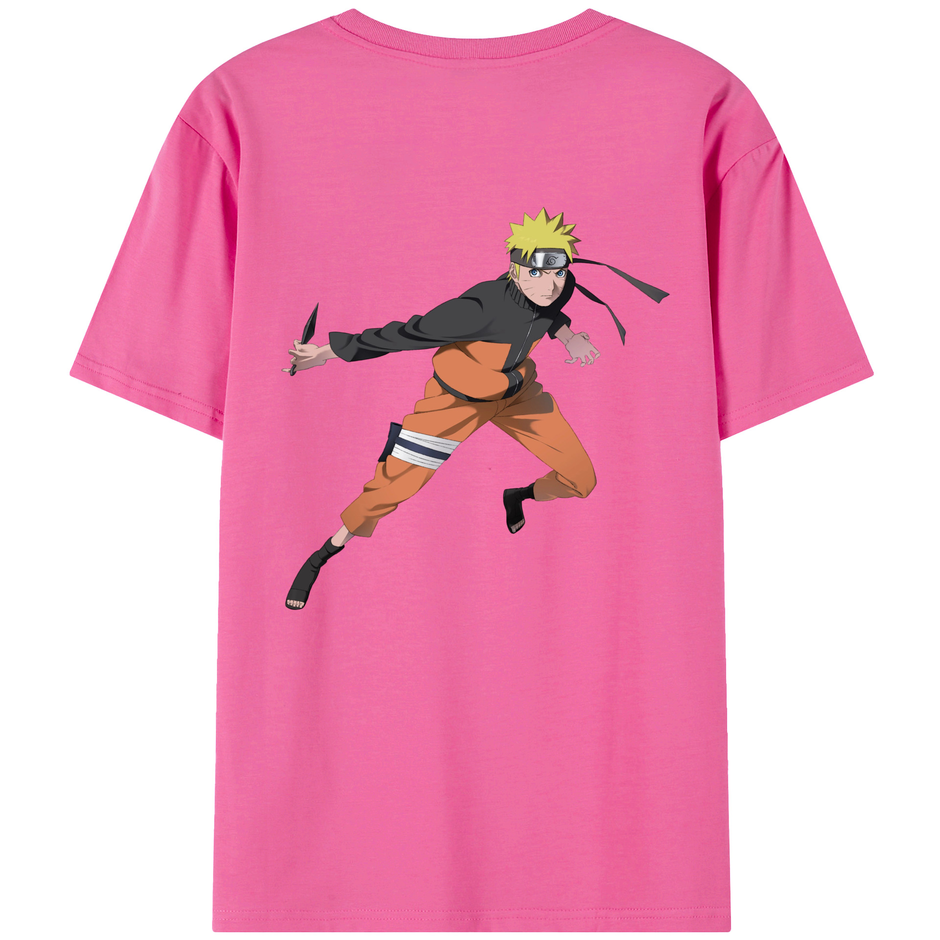 （画像用） NARUTO -ナルト- うずまき ナルト Uzumaki Naruto レディース半袖Tシャツ(バックプリント)